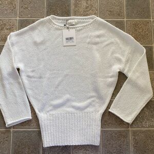 DISSH Classic White Crew Neck Sweater